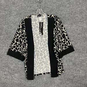 CSC Studio Womens Open Front Slinky Cardigan Size XS Printed Office Career